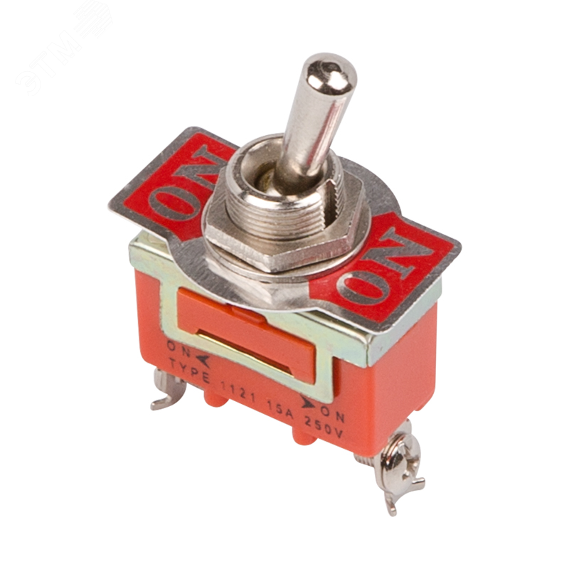 Изображение товара Тумблер 250V 15A ON-ON однополюсный, монтаж на винты от REXANT