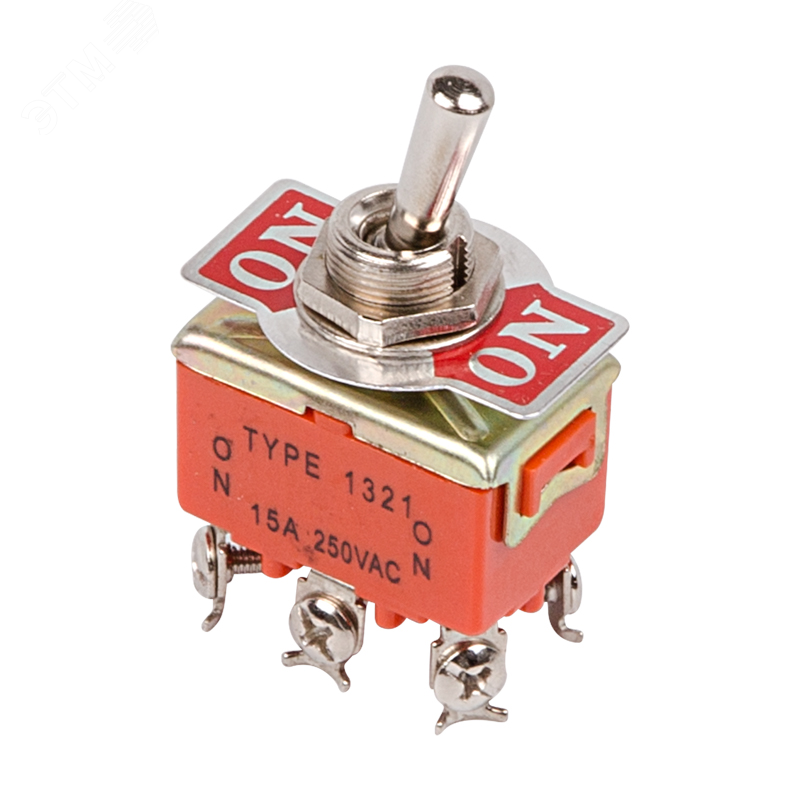 Изображение товара Двухполюсный тумблер 250V 15A ON-ON с фиксацией от REXANT