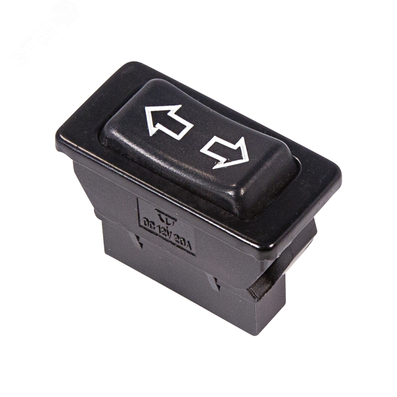 Выключатель (стеклоподъемника) клавишный 12V 20А (5с) (ON)-OFF-(ON) черный 36-4410 REXANT