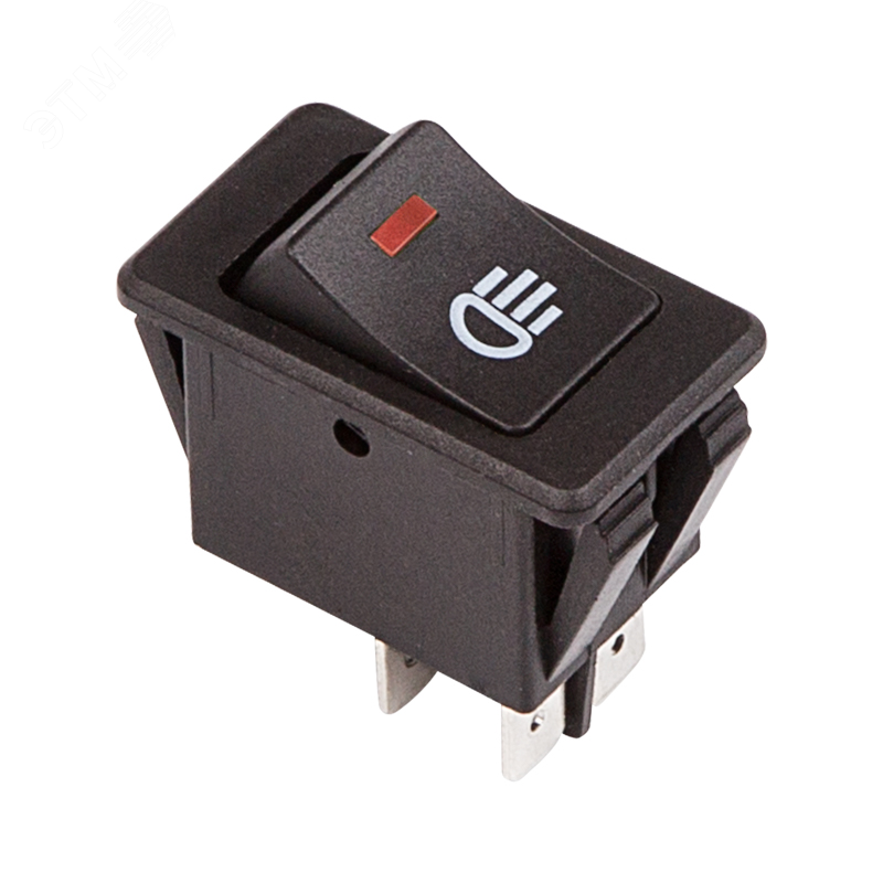 Изображение товара Выключатель клавишный 12V 35A ON OFF с подсветкой для авто