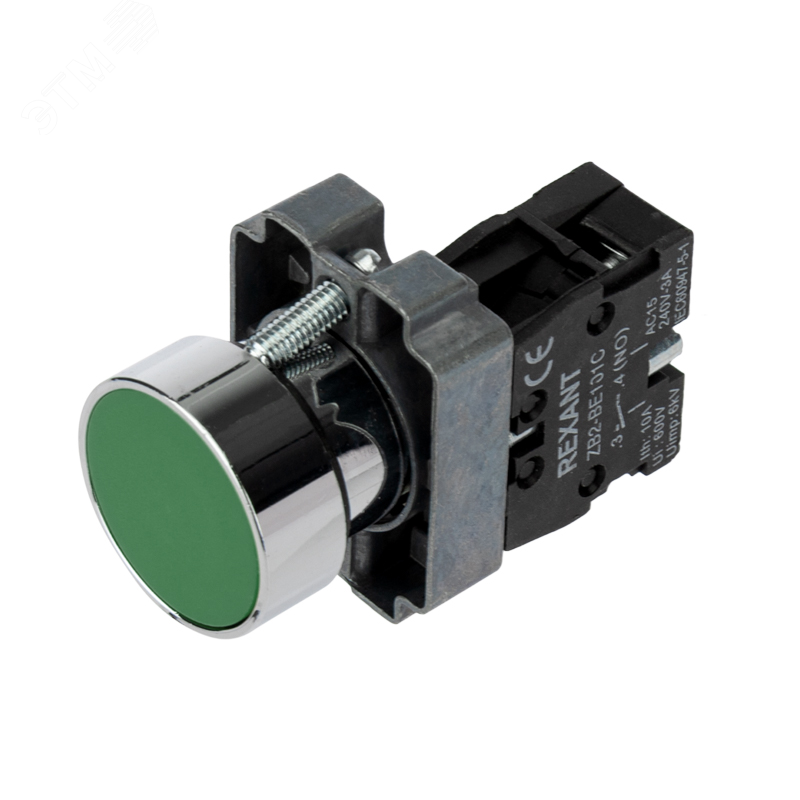 Изображение товара Кнопка XB2 зеленая NO для управления технологическим оборудованием