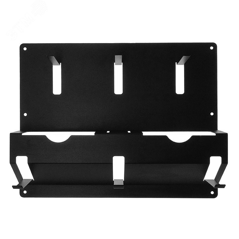 Изображение товара Держатель для угловых шлифмашинок и отрезных дисков, настенный, с крючками, черный (шт)