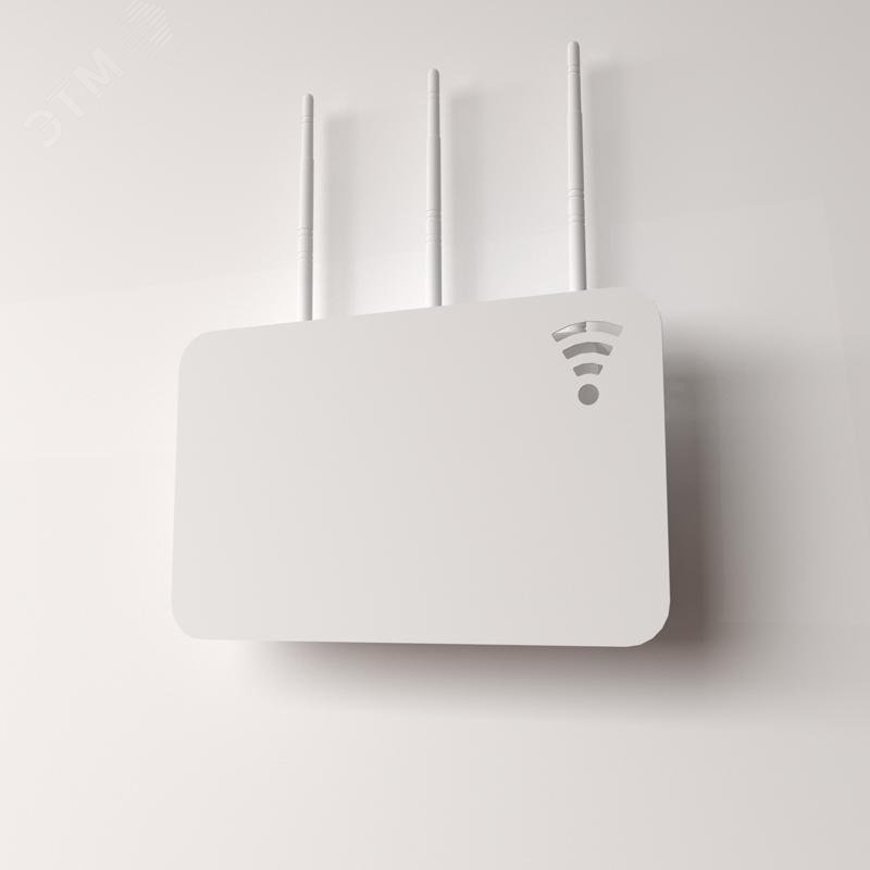 Изображение товара Настенный держатель для роутера с регулировкой размеров белый REXANT