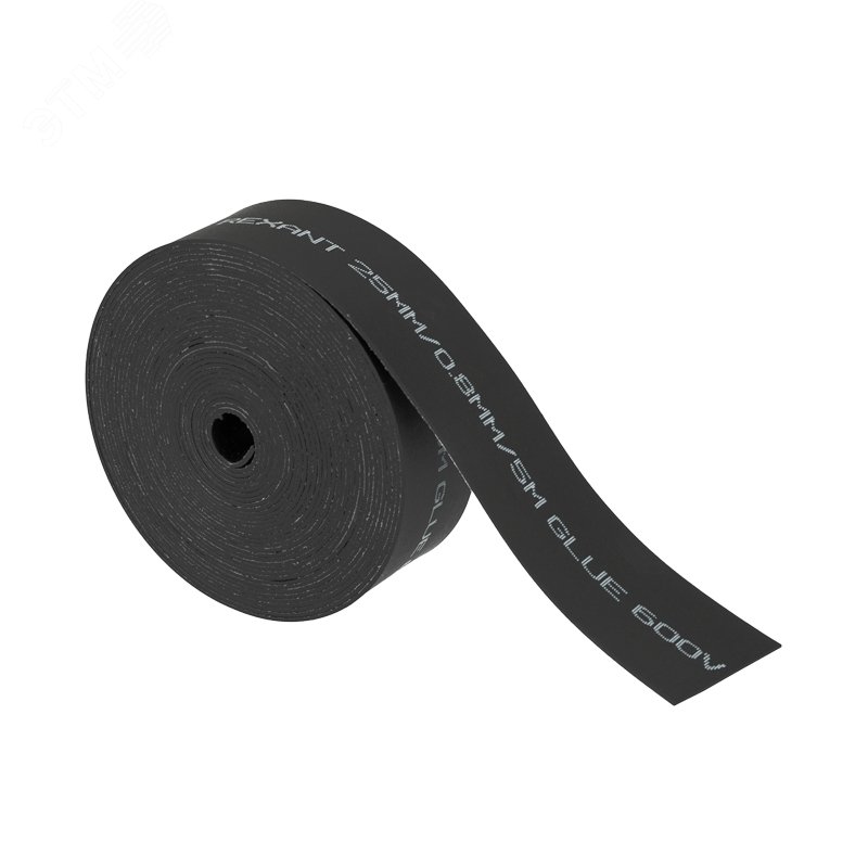 Изображение товара Термоусаживаемая лента REXANT 25 мм 0,8 мм черная 5 м для изоляции и герметизации