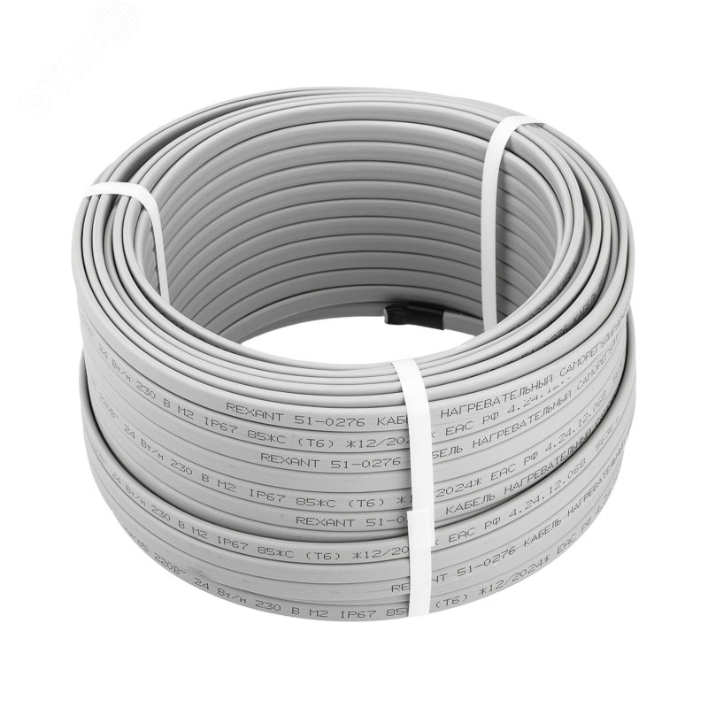 Изображение товара Кабель нагревательный саморегулирующийся SRL24-2, 24Вт/м, 50м (м)