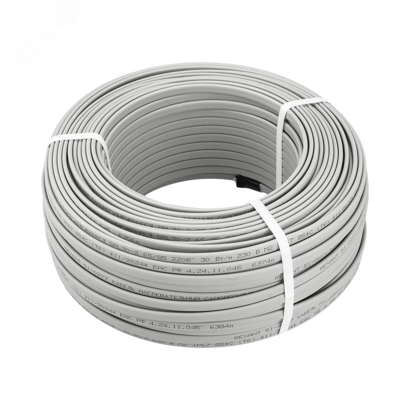 Изображение товара Кабель нагревательный саморегулирующийся SRL30-2, 30Вт/м, 100м (м)