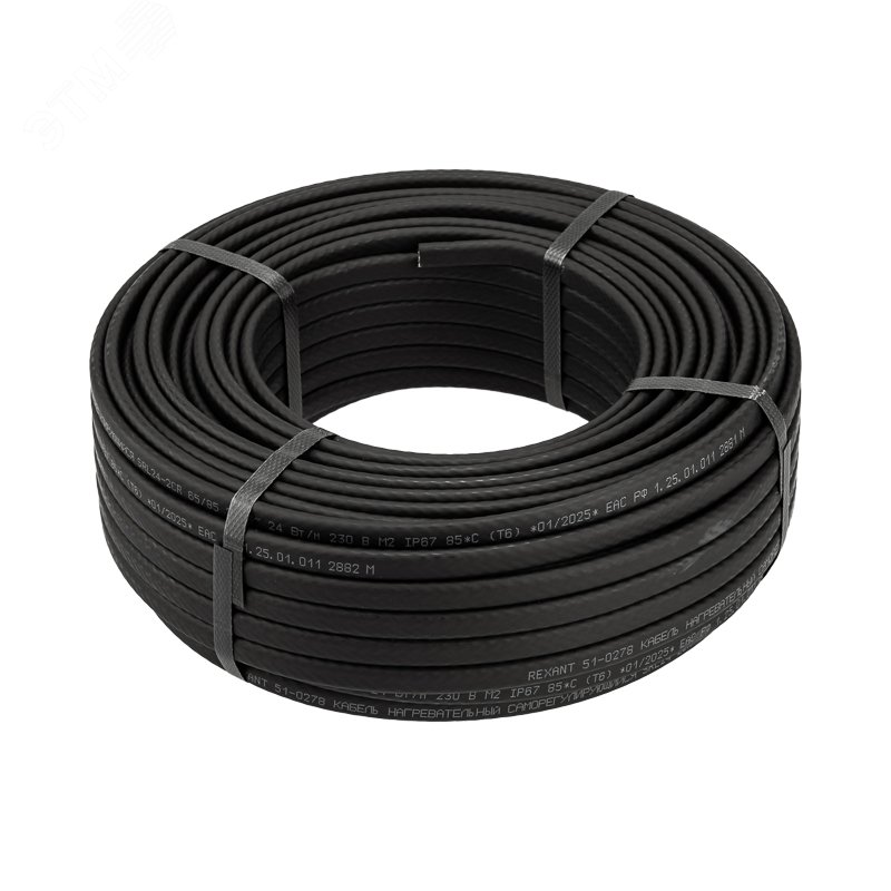 Изображение товара Кабель нагревательный саморегулирующийся SRL24-2CR, 24Вт/м, 50м (м)