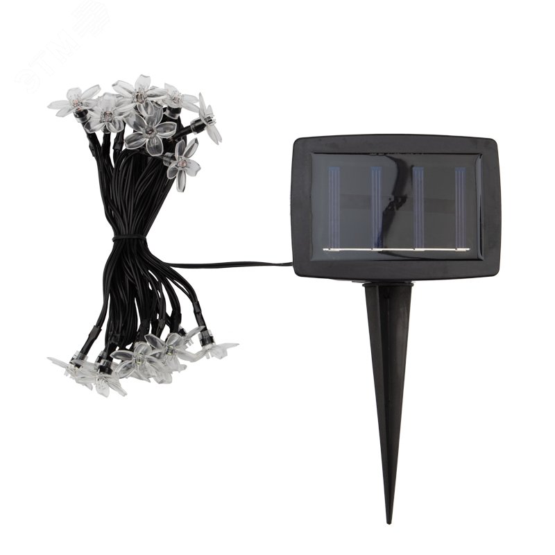 Изображение товара Каскад Lamper Ночной букет LED 4 м с солнечной панелью и аккумулятором для уличного украшения