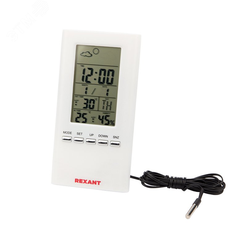Изображение товара Метеостанция REXANT S3331SC для измерения температуры и влажности