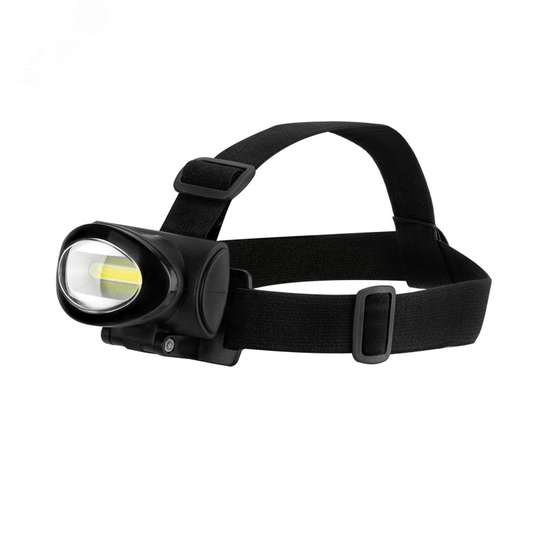 Изображение товара Налобный фонарь с 3 режимами и поворотным механизмом мощный COB диод REXANT