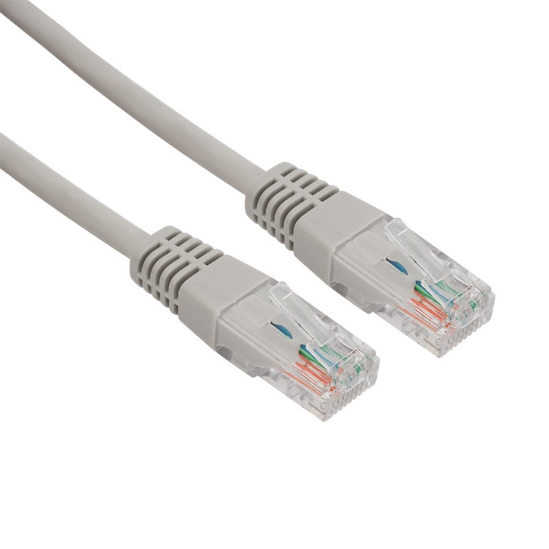 Патч-корд категории 5e UTP LSZH CCA 0.5м серый    18-8001