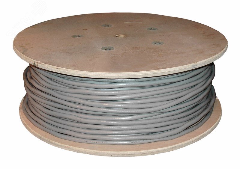 Витая пара F/UTP CAT 5е PVC 10PR 24AWG INDOOR SOLID серый 305м — фото 3