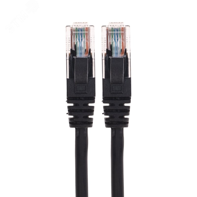 Патч-корд U/UTP, CAT 5e, RJ45-RJ45, 26AWG, LSZH, черный, 3м, — фото 2