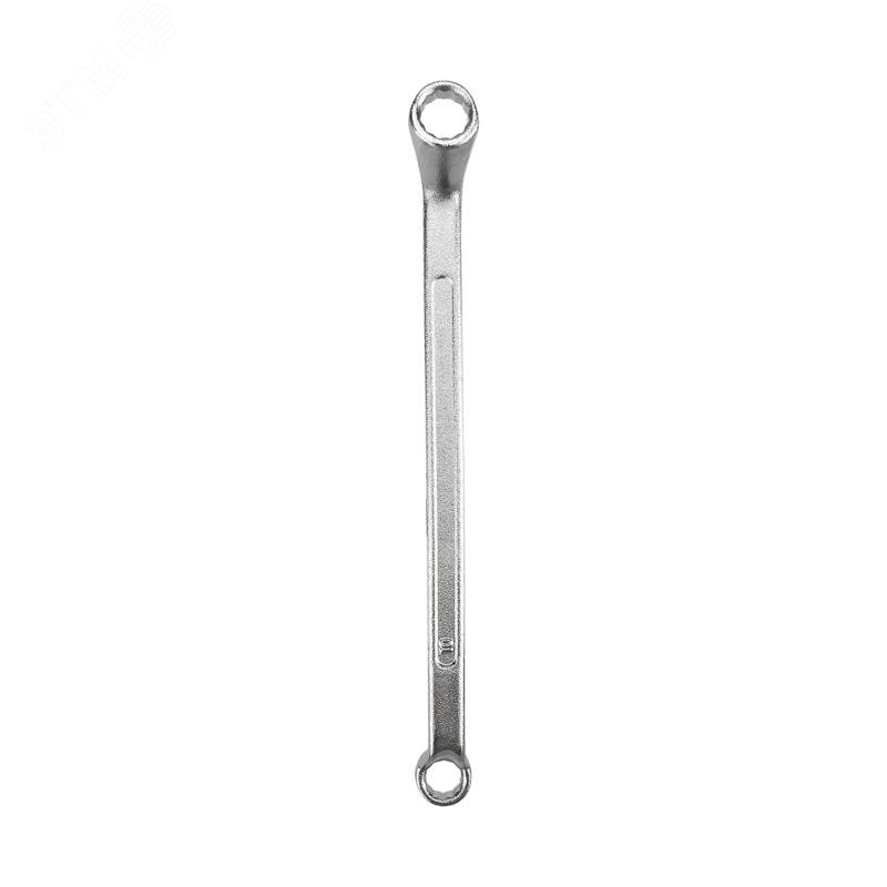 Изображение товара Ключ накидной коленчатый 10х11 мм хром REXANT для монтажа и демонтажа