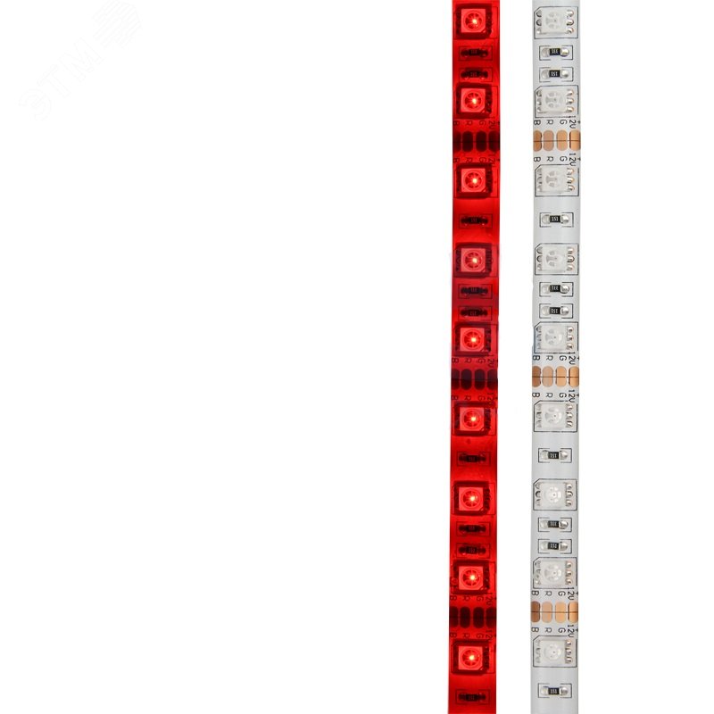Лента светодиодная 14.4Вт/м 12В красный IP65 LEDx60/м 5м SMD5050 — фото 2