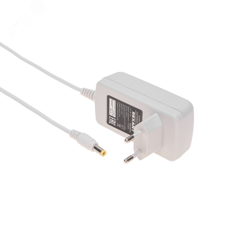 Источник питания 12 V 24 W с DC разъемом подключения 5.5х2.1, белый корпус (IP23) — фото 2