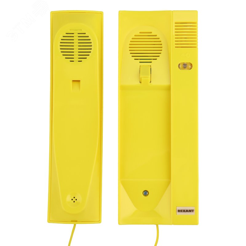 Трубка домофона с индикатором и регулировкой звука RX-322. желтая, 45-0322 REXANT - превью 3