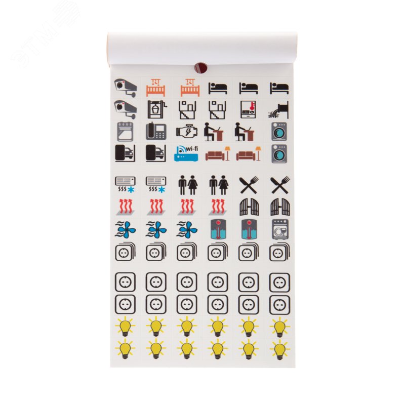 Изображение товара Набор наклеек ''Маркировка электрощитов М-1'' 85х150мм (надписи для ВА, 10 листов) (шт)