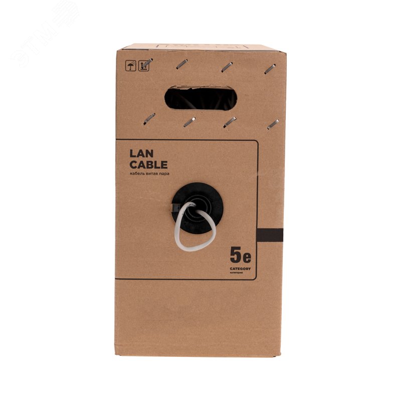 Витая пара F/UTP, CAT 5e, PVC нг(А)-LS, 4х2х0,52мм, 4PR, INDOOR, SOLID, серый, РФ — фото 4