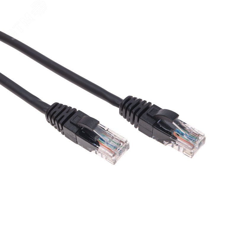 Патч-корд U/UTP, CAT 5e, RJ45-RJ45, 26AWG, LSZH, черный, 3м, — фото 3