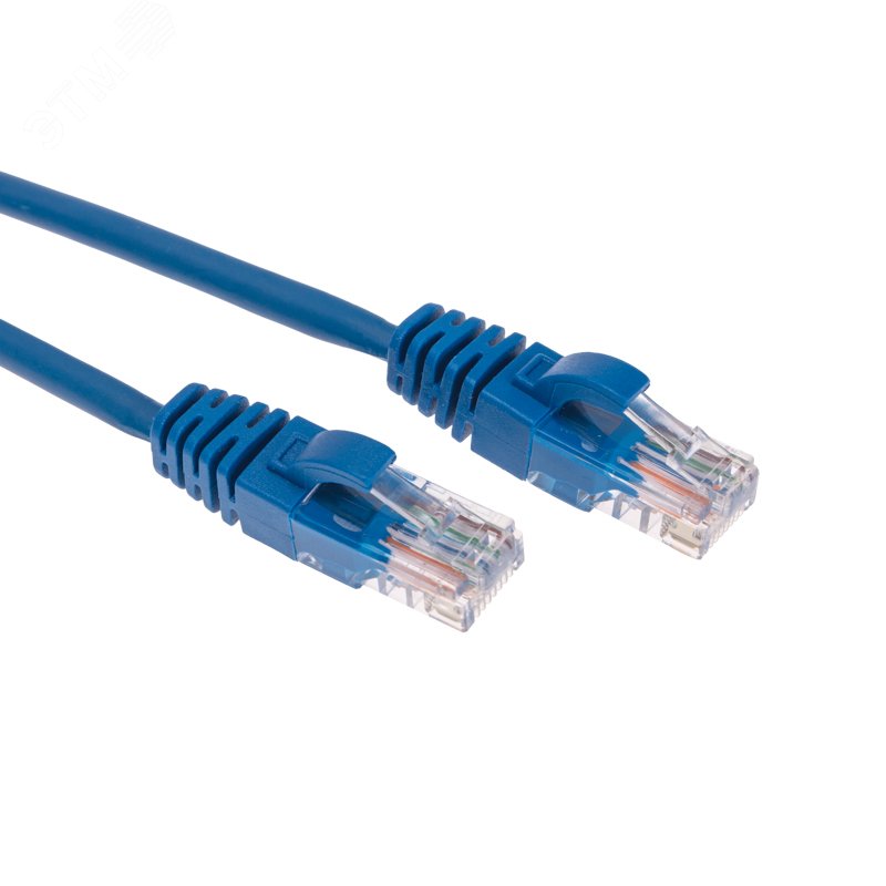 Патч-корд U/UTP, CAT 5e, RJ45-RJ45, 26AWG, LSZH, синий, 2м, — фото 3