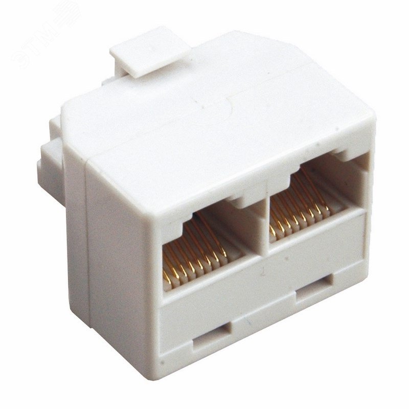 Двойник компьютерный RJ-45(8P-8C) (штекер - 2 гнезда), — фото 3
