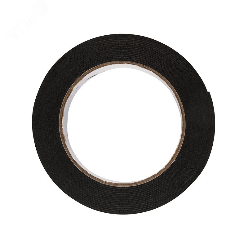 Двухсторонний скотч, черная, вспененная ЭВА основа, 25 мм, ролик 5 м 09-6125 REXANT - превью 2