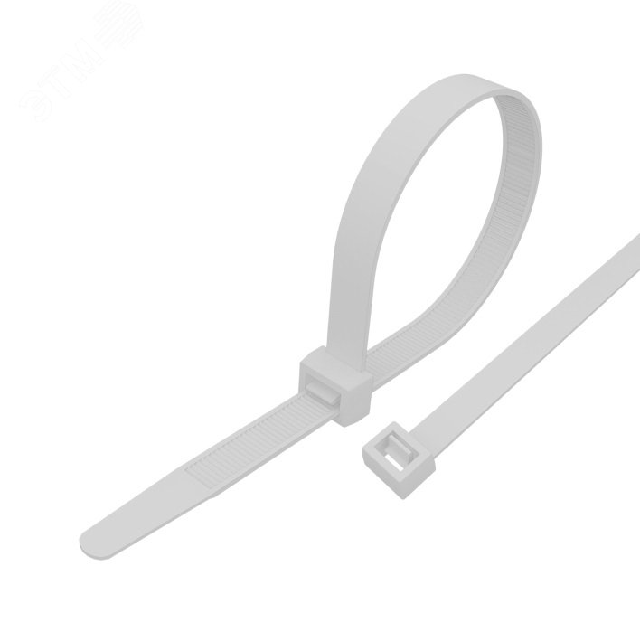 Изображение товара Морозостойкая нейлоновая стяжка 300x4,8мм белая REXANT (100 шт упаковка)