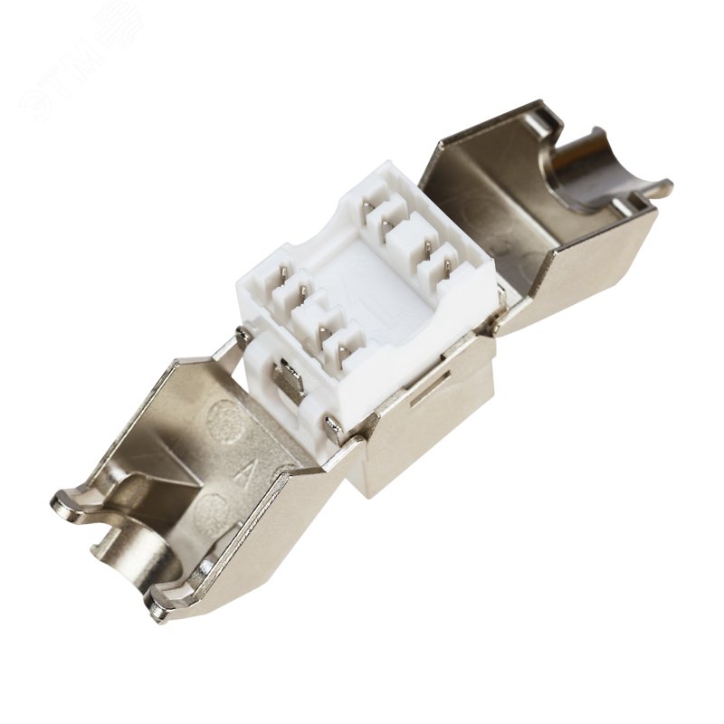 Модуль Keystone Jack RJ-45(8P8C) FTP экранированный CAT6 180град самозажимной — фото 4