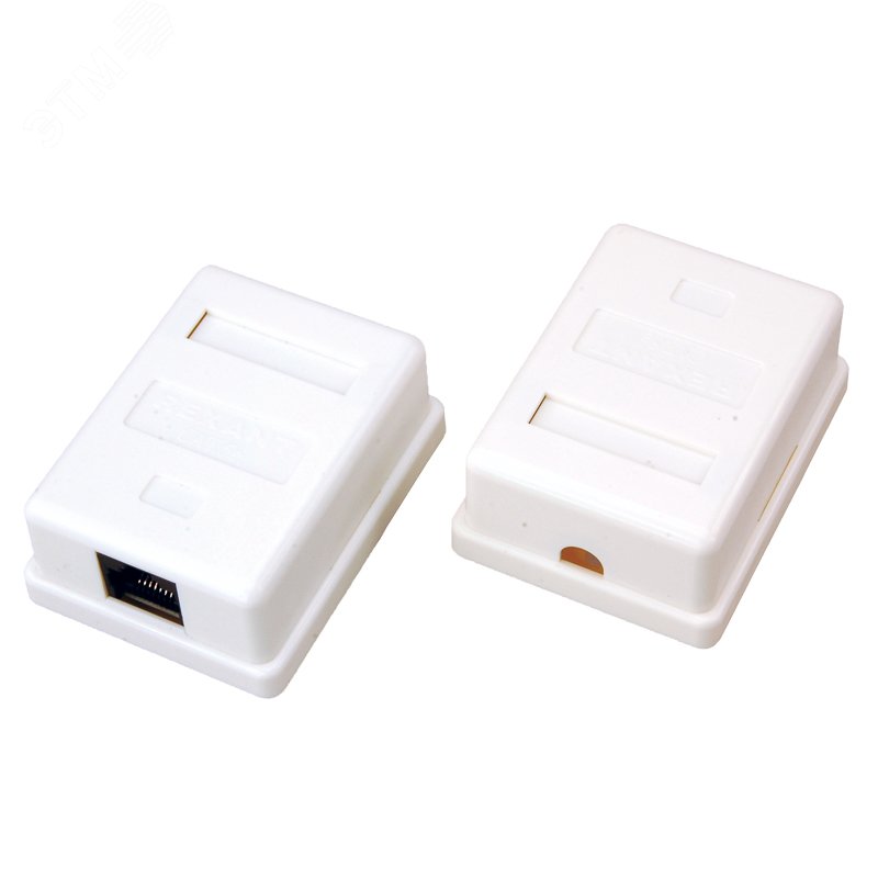 Изображение товара Розетка сетевая LAN. на стену. (1 гнездо 8Р8С (Rj-45). 5e кат), (шт)