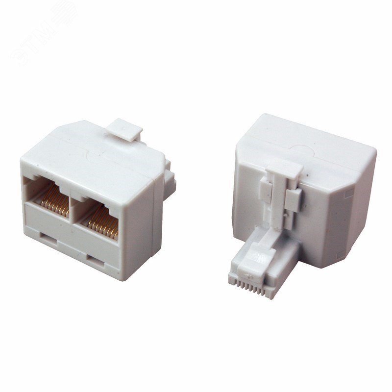 Изображение товара Переходник сетевой LAN 8Р-8С (Rj-45) двойник для кабелей Изображение товара Переходник сетевой LAN 8Р-8С (Rj-45) двойник для кабелей