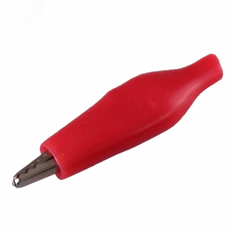 Изображение товара Зажим крокодил в изоляторе, длина 40 мм, ток 5A, 2 шт., (уп)