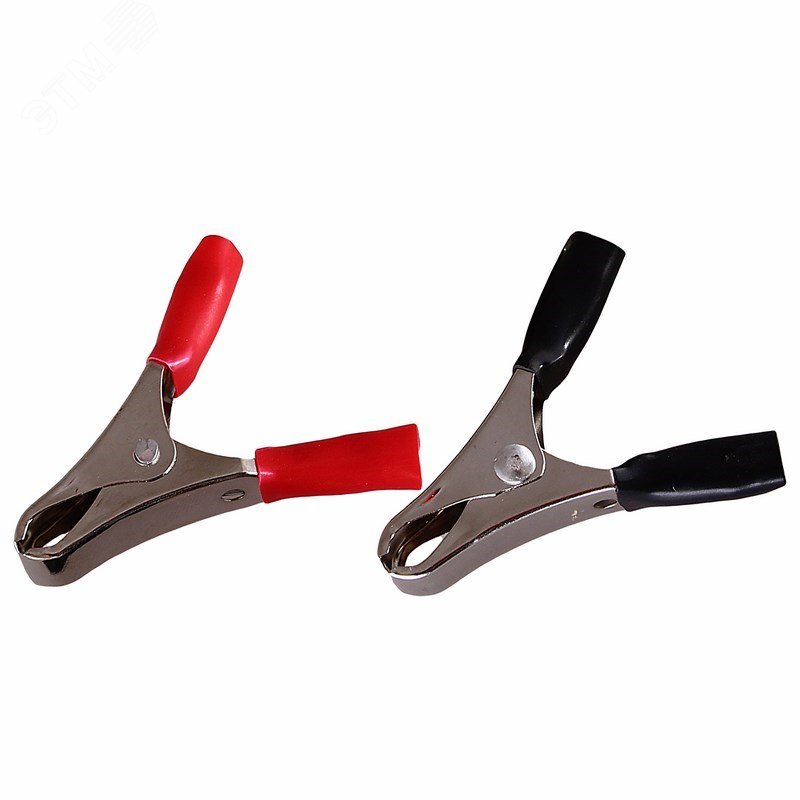 Изображение товара Зажим крокодил, длина 50 мм, ток 10A, 2 шт., (уп)