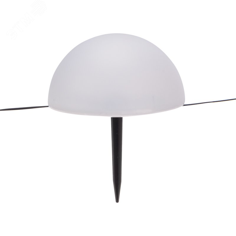 Изображение товара Грунтовый светильник Полусфера 3000K с солнечной панелью и аккумулятором