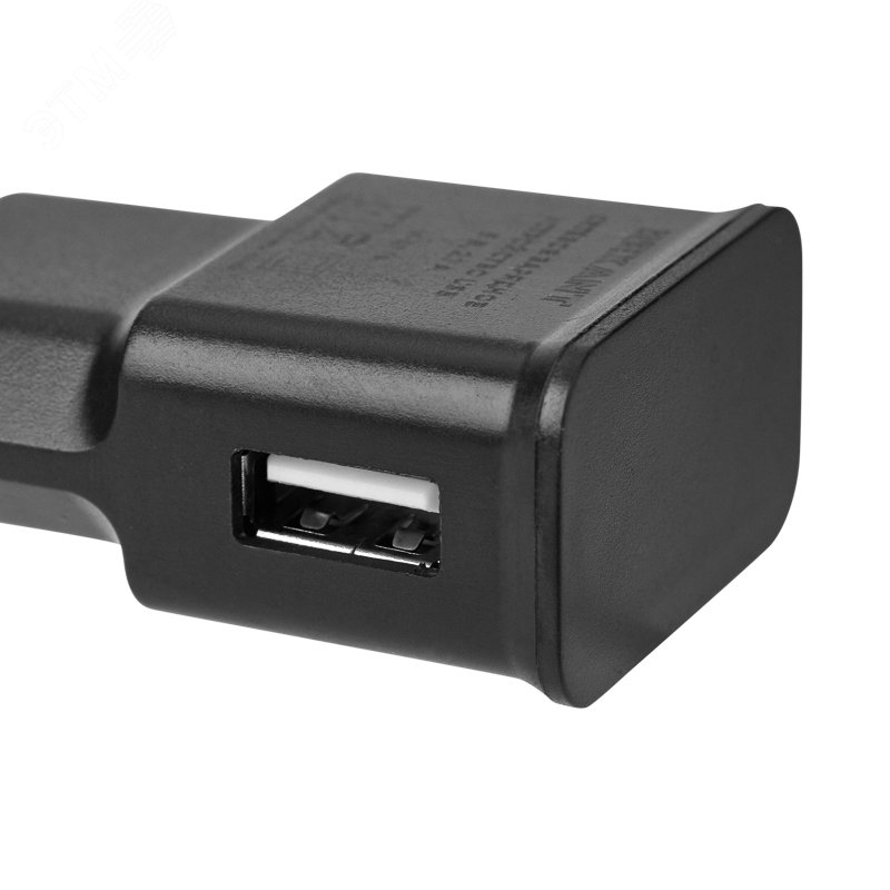Устройство сетевое зарядное USB, 5V, 2.1 A, черное, 16-0274 REXANT - превью 2