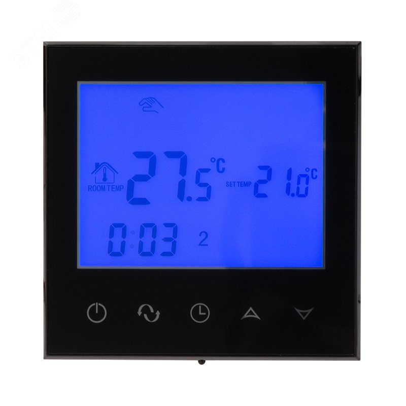 Изображение товара Ручной Wi-Fi терморегулятор R150 с сенсорными кнопками REXANT черный