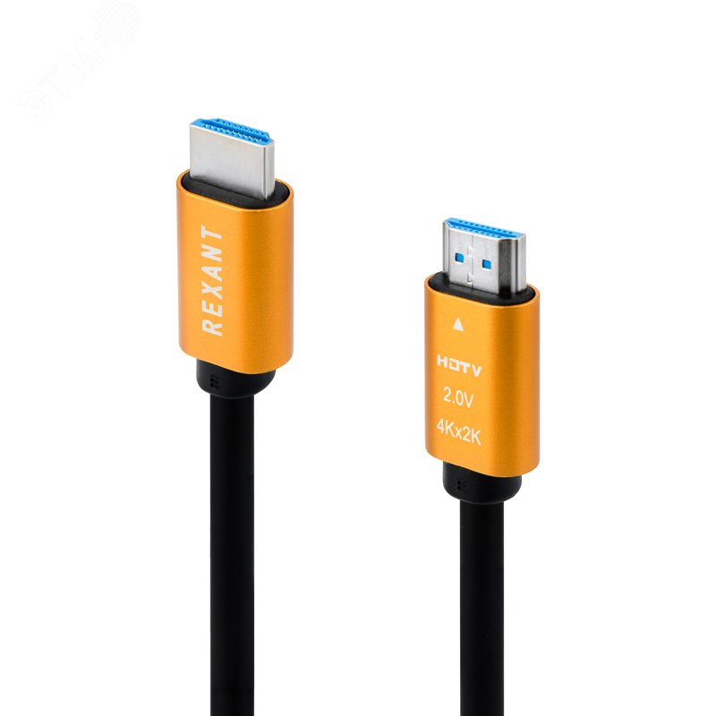 Изображение товара Кабель HDMI 2.0 2 метра Gold REXANT для Ultra HD 4K
