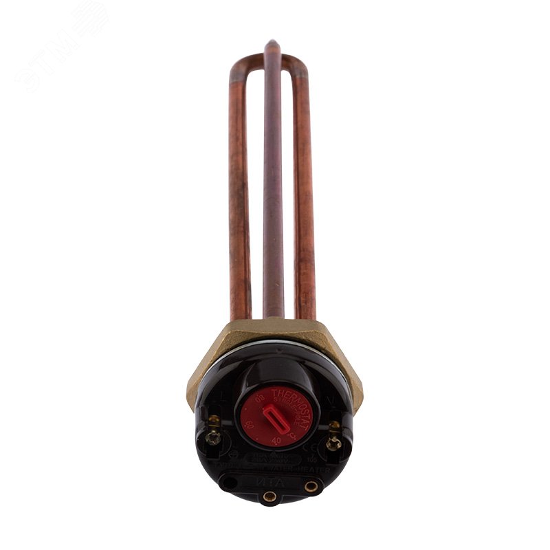 ТЭН элемент нагревательный для бойлера RDT 1.2 кВт резьбовой фланец 42 мм с термостатом 15 A и уплотнительным кольцом 70-0349 REXANT - превью 2