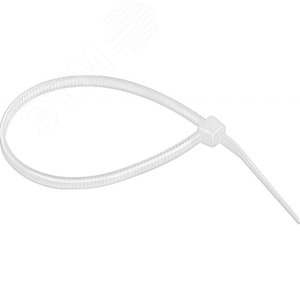 Хомут-стяжка кабельная нейлоновая 200x3,6 мм, белая, упаковка 100 шт, REXANT