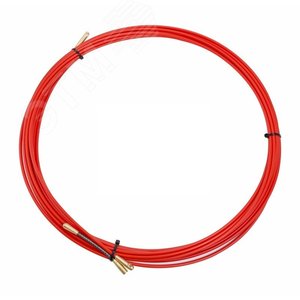 Протяжка кабельная (мини УЗК в бухте), стеклопруток, d=3.5 мм 10 м красная,
