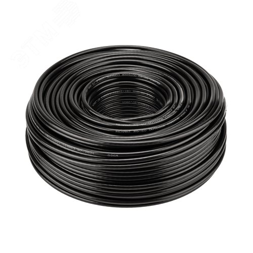 Изображение товара Кабель коаксиальный RG-6U, 75 Ом, CCS/Al/Al, 64%, OUT черный 100 м (м)