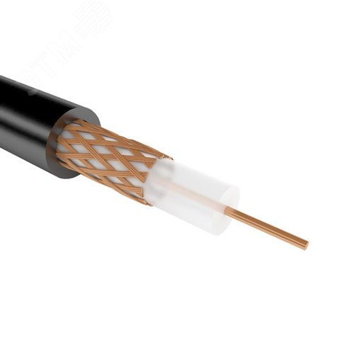 Изображение товара Кабель коаксиальный РК 75-4-11АИТ, черный, 200 м (м)