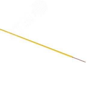 Провод ПГВА 1х0.75 мм2, желтый, бухта 100 м,