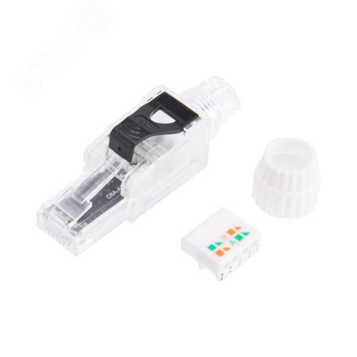 Изображение товара Разъем RJ-45(8P8C) полевой заделки под витую пару UTP CAT6 серия PRO (шт)