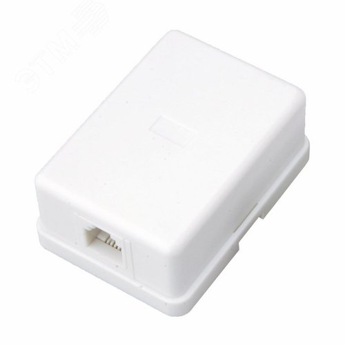 Изображение товара Розетка телефонная внешняя 1 порт UTP RJ-11 (6P4C) CAT 3, (шт)