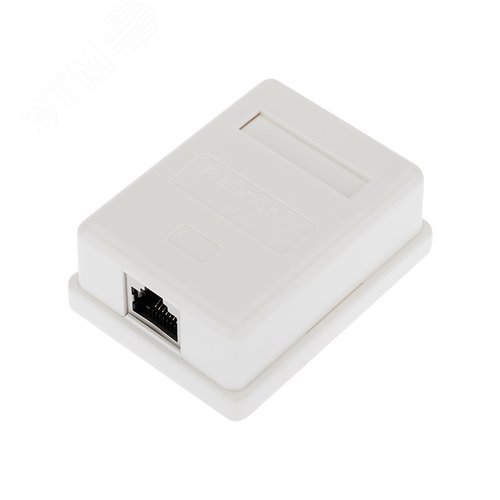 Изображение товара Розетка компьютерная внешняя 1-порт RJ-45 8P8C FTP экранированная кат6 (шт)