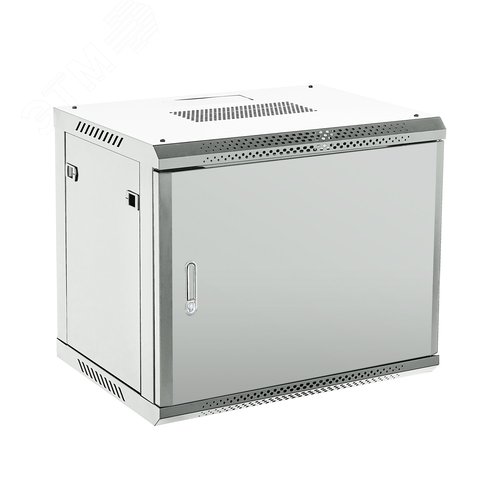Изображение товара Шкаф настенный телекоммуникационный разборный 18U 600x600 дверь металл серый (RAL 7035) (шт)