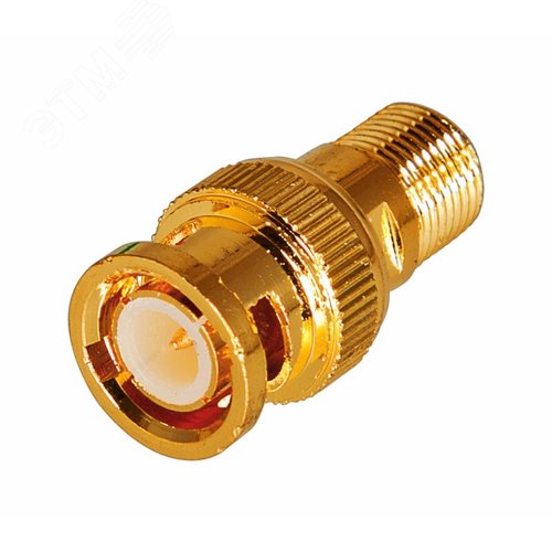 Изображение товара Переходник гнездо F - штекер BNC GOLD (шт)