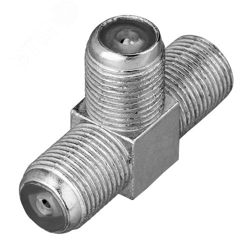 Изображение товара Переходник антенный, 3-гнезда F, тройник, (шт)