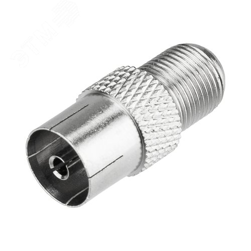 Изображение товара Переходник антенный, гнездо F - гнездо TV, (шт)